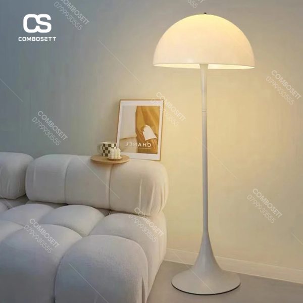 Đèn sàn cây nấm trang trí góc sofa