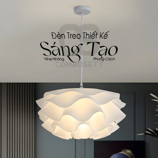 Đèn Thả Trần Hoa Hồng - Đèn Treo Thiết Kế Sáng Tạo