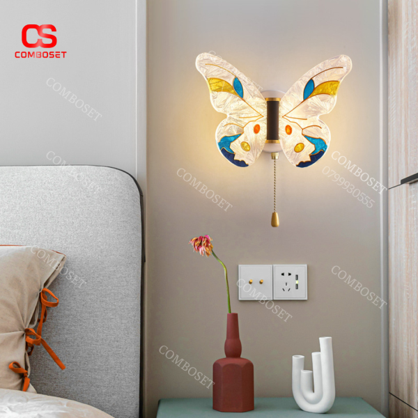 Đèn treo tường led hiện đại với thiết kế hình Butterfly