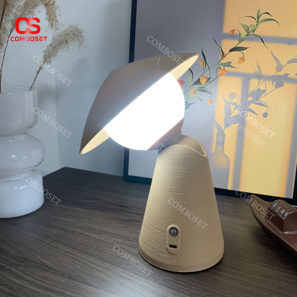 Đèn bàn led sạc di động với thiết kế lấy cảm hứng từ hình ảnh người nông dân