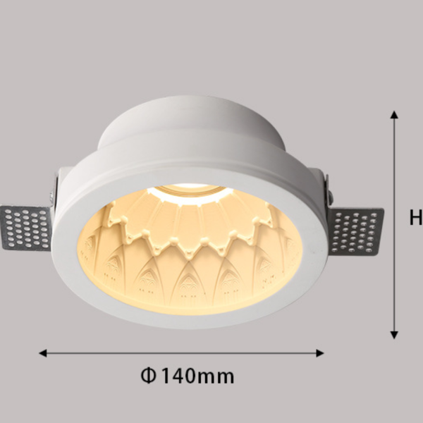 Đèn downlight thạch cao có chế độ bảo vệ mắt tối ưu