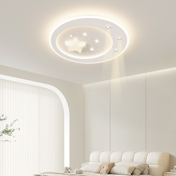 Đèn led ốp trần ngôi sao có 3 chế độ màu sáng