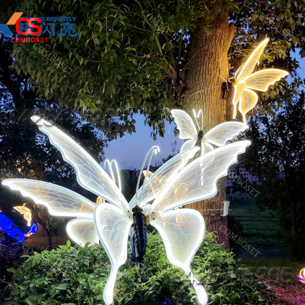 Đèn led hình Butterfly chuyển động là một trong những sản phẩm thích hợp decor sân vườn