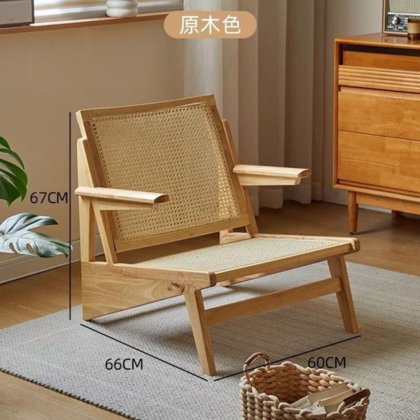 Ghế sofa thư giãn lưng gỗ khung mây chính là sản phẩm thư giãn hoàn hảo