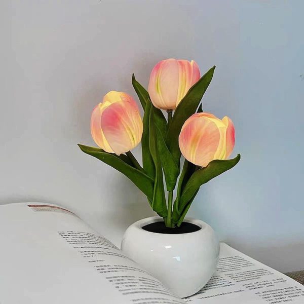 Đèn Bàn Chậu Hoa Tulip