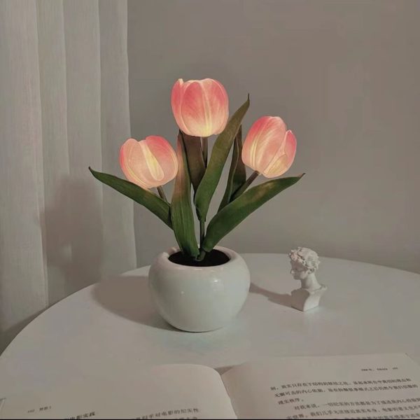 Đèn Bàn Chậu Hoa Tulip