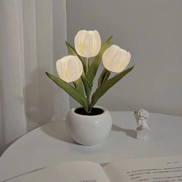 Đèn Bàn Chậu Hoa Tulip