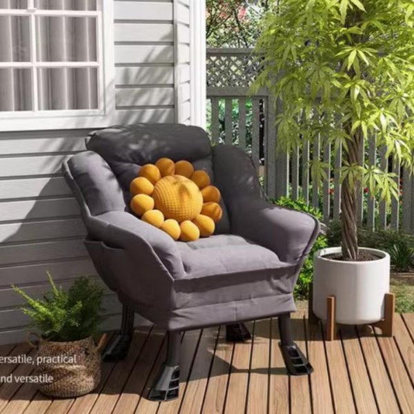 Ghế Sofa Vải Lanh Kèm Đôn Gác Chân