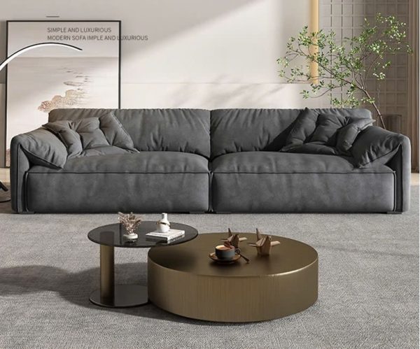 Ghế sofa đôi da lộn dành cho không gian rộng lớn với chiều dài lên 1,8m