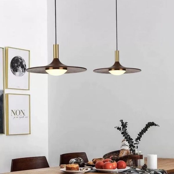 Đèn Thả Trần Hình Đĩa Kiểu Bắc Âu, Đèn Treo Đơn Giản, Sáng Tạo Decor Phòng Khách, Phòng Ăn - Hình ảnh 7